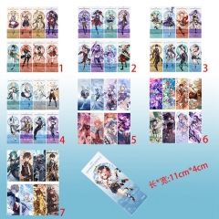 8PCS/SET 7 Styles Genshin Impact Anime Bookmark