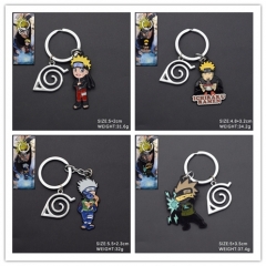11 Styles Naruto Cartoon Anime Alloy Keychain
