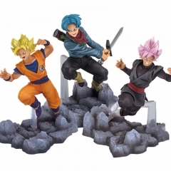 3 Styles 14CM Dragon Ball Z Fighting Ver. Trunks Son Goku Anime PVC Figure Toy