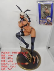 34CM Bunny Sexy Girl Native Rocket Boy Melonbook Ithnani Anime PVC Figure Action Figure