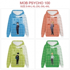 5 Styles Mob Psycho 100 Cartoon Anime Hooded Hoodie