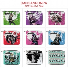 10 Styles Danganronpa: Trigger Happy Havoc Cartoon Pattern PU Coin Purse Anime Short Zipper Wallet