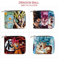 6 Styles Dragon Ball Z Cartoon Pattern PU Coin Purse Anime Short Zipper Wallet
