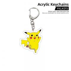 4CM Pokemon Pikachu Anime Acrylic Keychain