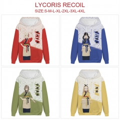 5 Styles Lycoris Recoil Cartoon Anime Hooded Hoodie