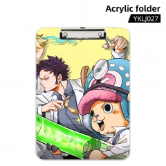 One Piece Cartoon Acrylic Material Anime File Folder