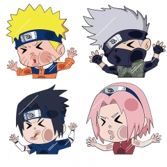 4 Styles Naruto Cartoon Anime Car Sticker