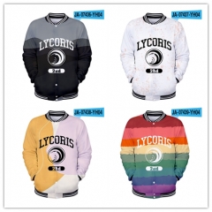 10 Styles Lycoris Recoil Cosplay Coat Jacket Baseball Uniform