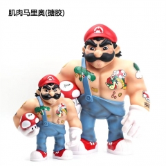 20-45CM Super Mario Bro Muscle Evade Glue Anime Figures Toy