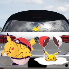 3 Styles Pokemon Pikachu Cartoon Anime Car Sticker