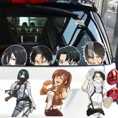 10 Styles Attack on Titan/Shingeki No Kyojin Cartoon Anime Car Sticker