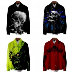 12 Styles Dark Skeleton Halloween Cosplay 3D Digital Print Anime T shirts