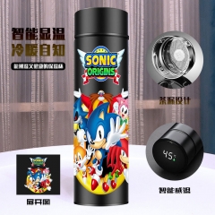 With Electric Sonic the Hedgehog Temperature Intelligentize Displayer Anime Vacuum Cup