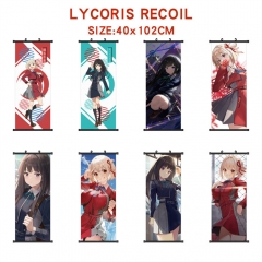 40*102CM 10 Styles Lycoris Recoil Wallscrolls Anime Wall Scroll