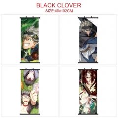 40*102CM 5 Styles Black Clover Wallscrolls Anime Wall Scroll