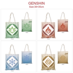 7 Styles Genshin Impact Canvas Anime Single Shoulder Bag