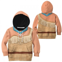 Disney Pocahontas For Kids Movie Anime Hooded Hoodies