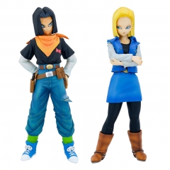 2 Styles 23cm GK Dragon Ball Android 17 And Android 18 Cartoon Character PVC Anime Action Figure Doll