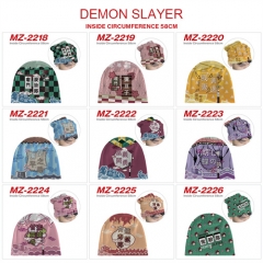 16 Styles Demon Slayer: Kimetsu no Yaiba Cosplay Cartoon Thick For Winter Hat Warm Decoration Anime Hat