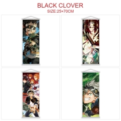 25*70CM 5 Styles Black Clover Wallscrolls Anime Wall Scroll