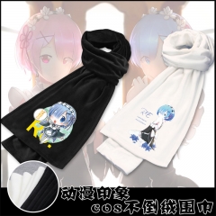 28 Styles Re: Zero/Re:Life in a Different World from Zero Anime Cartoon Anime Double-Sided Mink Fleece Scarf