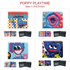 6 Styles Poppy Playtime Cartoon Pattern PU Coin Purse Anime Short Zipper Wallet