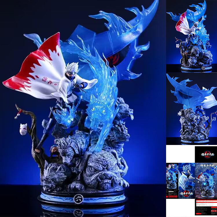 Figurine Naruto Shipudden Kakashi Sensei PVC 26 cm Avec Socle Statue Manga