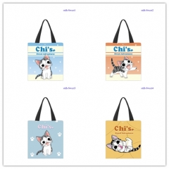 4 Styles 33*38CM Chi's Sweet Home Cartoon Pattern Canvas Anime Bag