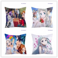 3 Sizes 6 Styles Ano Hi Mita Hana no Namae o Bokutachi wa Cartoon Pattern Decoration Anime Pillow