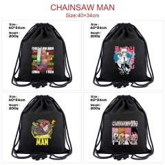 5 Styles Chainsaw Man Anime Canvas Drawstring Bag