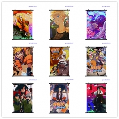 25 Styles 2 Sizes Naruto Wallscrolls Waterproof Anime Wall Scroll