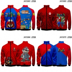 9 Styles Super Mario Bro Cosplay 3D Digital Print Anime Jacket
