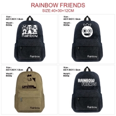 4 Styles Rainbow Friends Cartoon Anime Backpack Bag