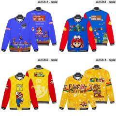 9 Styles Super Mario Bro Cosplay Jacket Baseball Uniform
