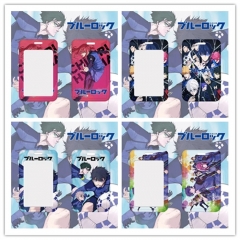 10 Styles BLUE LOCK Anime Card Bag Holder Phone Strap