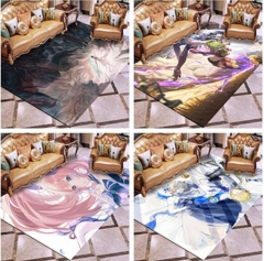 50 Styles 5 Sizes Genshin Impact Cartoon Color Printing Anime Carpets