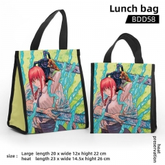 Chainsaw Man Cosplay Color Printing Anime Lunch Bag