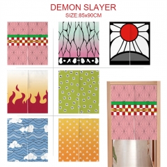 13 Styles 85*90CM Demon Slayer: Kimetsu no Yaiba Cartoon Color Printing Anime Door Curtain