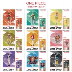 11 Styles 85*120CM One Piece Cartoon Color Printing Anime Door Curtain