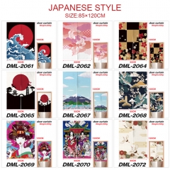 12 Styles 85*120CM Japan Styles Cartoon Color Printing Anime Door Curtain