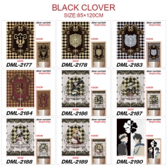 14 Styles 85*120CM Black Clover Cartoon Color Printing Anime Door Curtain