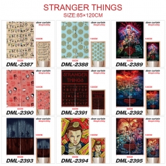 9 Styles 85*120CM Stranger Things Cartoon Color Printing Anime Door Curtain