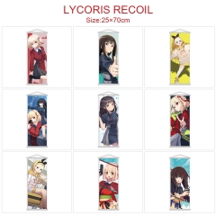 25*70CM 10 Styles Lycoris Recoil Wallscrolls Anime Wall Scroll