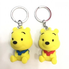 5 Styles Winnie the Pooh Cartoon Cute Anime Figure Keychain