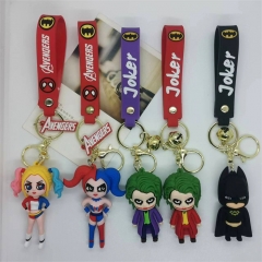 5 Styles Suicide Squad Anime Figure Keychain