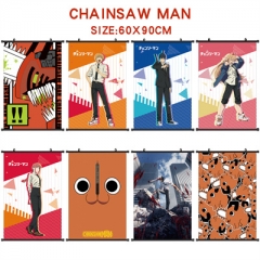 60*90CM 10 Styles Chainsaw Man Wallscrolls Anime Wall Scroll
