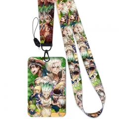 4 Styles Dr.STON Card Holder Bag Anime Phone Strap Lanyard