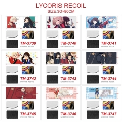 30*80CM 11 Styles Lycoris Recoil Color Printing Cartoon Anime Mouse Pad