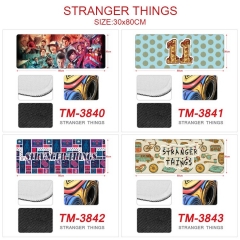 30*80CM 6 Styles Stranger Things Color Printing Cartoon Anime Mouse Pad