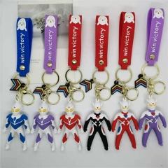 6 Styles Ultraman Anime Figure Keychain